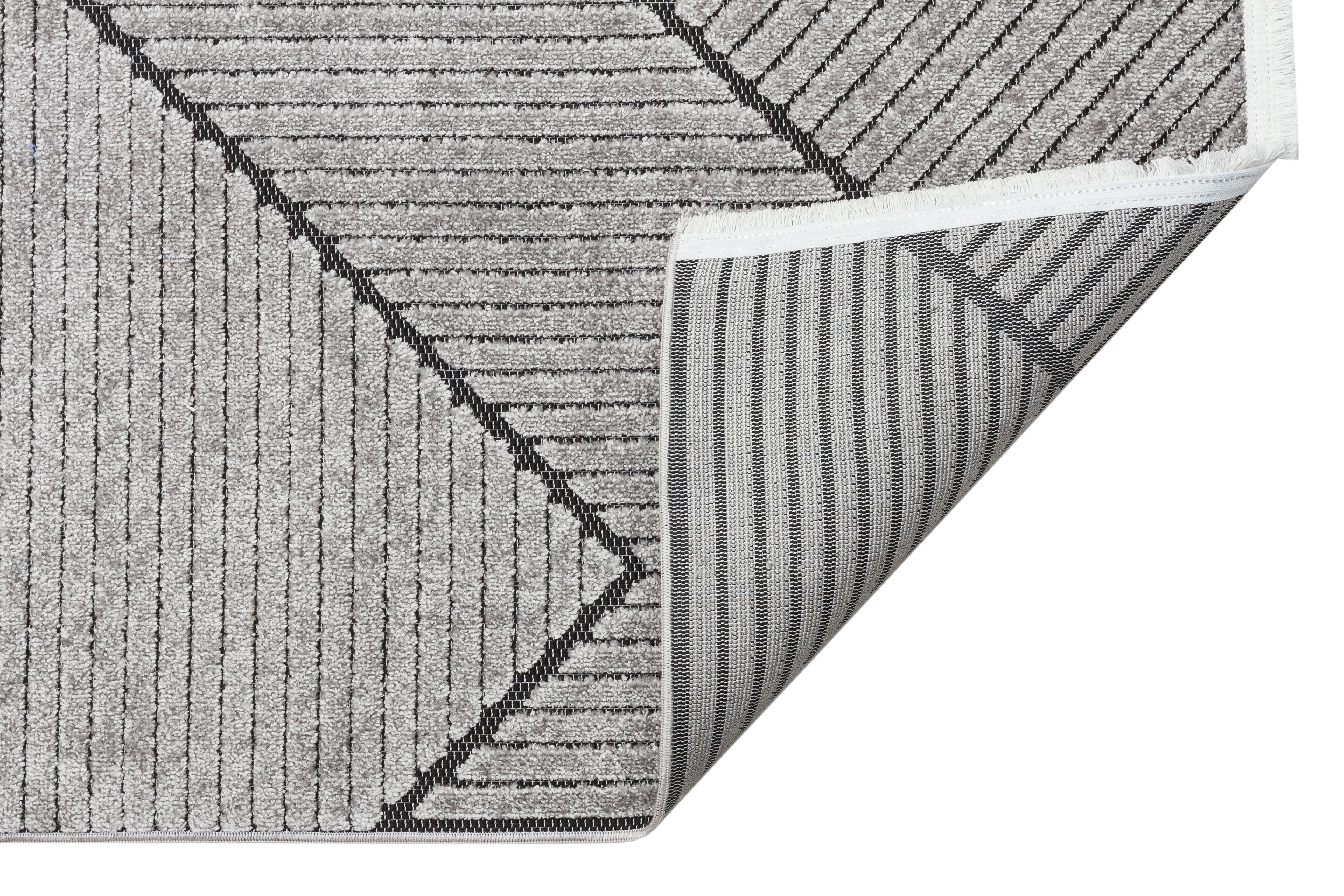 Concept Looms Jazz JAZ16 Grey Black Indoor/Outdoor Rug